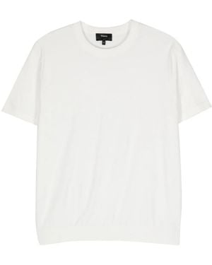 Theory Sarior ファインニット Tシャツ - ホワイト