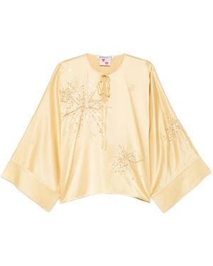 BERNADETTE Naomi Blouse Verfraaid Met Pailletten - Naturel