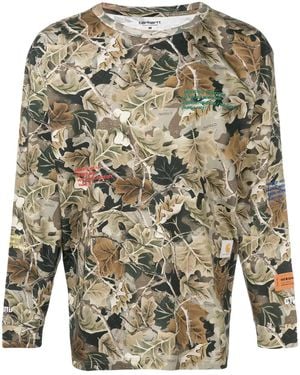 Heron Preston X Carhartt Wip Leaf Print Top - Green