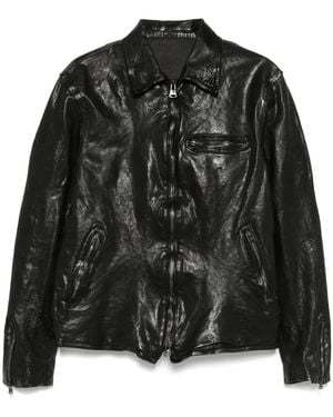 Yohji Yamamoto Leather Jacket - Black