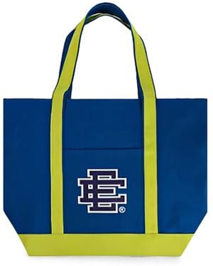 Eric Emanuel Ee Logo-Print Tote Bag - Blue