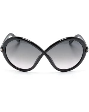 Tom Ford Jada Oversized-Frame Sunglasses - Black