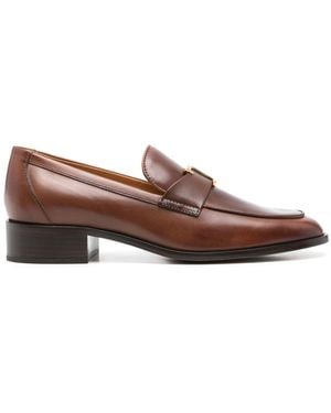 Tod's Leather Loafers - Brown