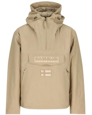 Napapijri Rainforest Next Hoodie Jacket - Natural