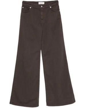 ERMANNO FIRENZE Wide-Leg Jeans - Brown
