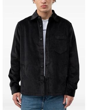 HUGO Corduroy Chest-Pocket Shirt - Black