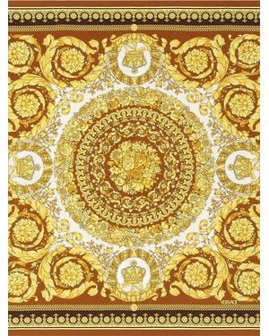 Versace Sjaal Met Barocco-Print - Geel