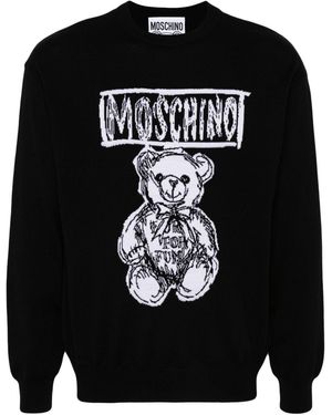 Moschino テディベア セーター - ブラック