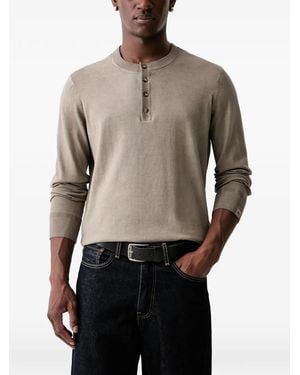 Rag & Bone Pullover Mit Henley-Ausschnitt - Grau