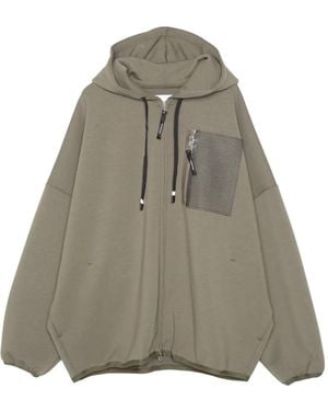 Yoshio Kubo Kapuzenjacke Mit Reißverschluss - Natur