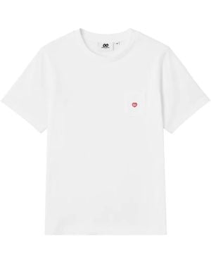 Chocoolate Camiseta Pocket Heart - Blanco