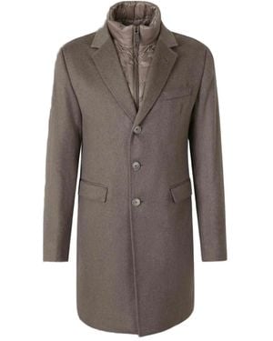 Herno Wool Polyamide Cashmere Coat - Brown
