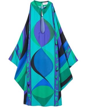 PUCCI Iride-Print Kaftan - Blue
