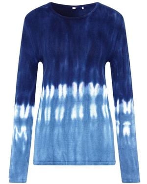 The Upside Seeker Amana Tie-Dye Long-Sleeve Jumper - Blue