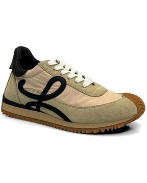 Loewe Flow Runner 2.0 Logo-Appliqué Sneakers - Metallic