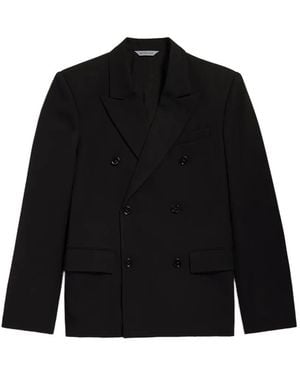 Balenciaga Double-Breasted Blazer - Black