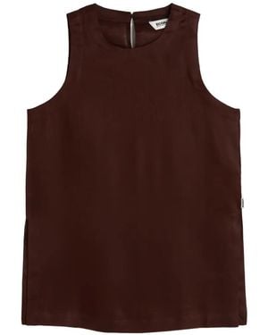 Ecoalf Linen Tank Top - Brown