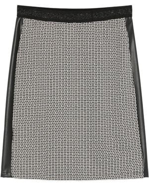 Betty Barclay Geometric-Pattern Mini Skirt - Grey