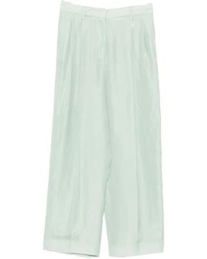 Fabiana Filippi Pleated Wide-Leg Pants - Green