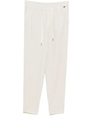 Marc Cain Rhodos Drawstring Elasticated-Waist Trousers - White