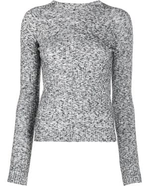 Mrz Long-Sleeve Knit Sweater - Gray