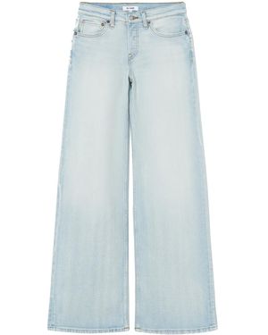 RE/DONE Mid-Rise Wide Jeans - Blue
