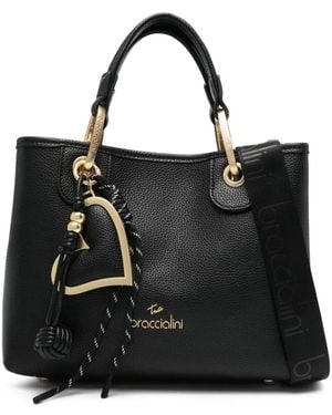 Braccialini Beth Heart-Charm Tote Bag - Black