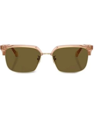 Versace Square-Frame Acetate Sunglasses - Brown