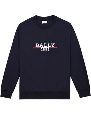 Bally Embroidered-logo Sweatshirt - ブルー