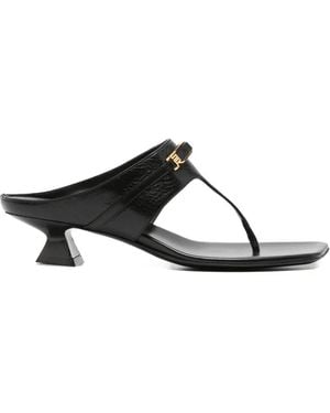 Sergio Rossi Square-Toe Sandals - White