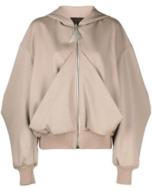 The Attico Chaqueta bomber oversize - Neutro