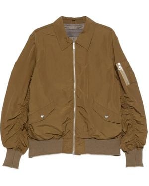Giorgio Brato Pointed-Collar Bomber Jacket - Natural