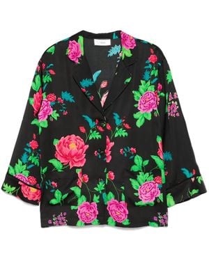 Nissa Floral-Print Shirt - Green