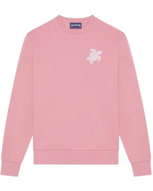 Vilebrequin Turtle-Embroidered Sweatshirt - Pink