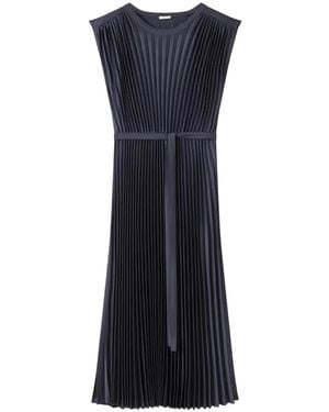 JOSEPH Volta Pleated Midi Dress - Blue