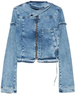 OTTOLINGER Giacca Denim Con Bordi Sfrangiati - Blu