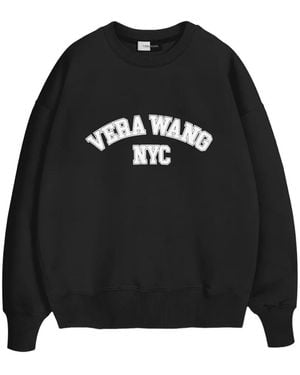 Vera Wang Felpa College Girocollo - Nero