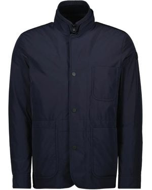 Moncler High-neck Buttoned Jacket - ブルー