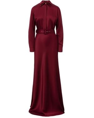 Il Volo Kate Belted Maxi Dress - Red