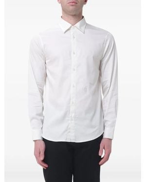 ARMANI EXCHANGE Logo-Embroidered Shirt - White