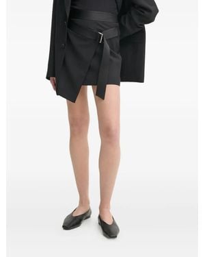 Filippa K Belted Wool Skirt - Black