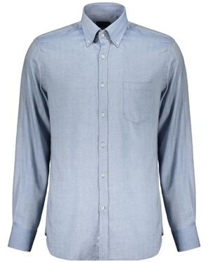 Paul & Shark Button-Down Long-Sleeved Shirt - Blue