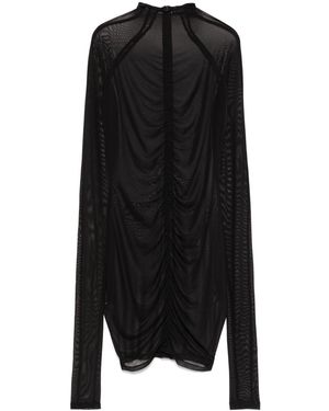 Han Kjobenhavn Semi-Sheer Mini Dress - Black