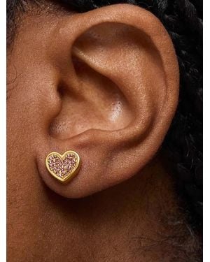 Tous Heart-Shape Earrings - Brown