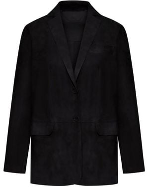 Salvatore Santoro Buttoned Blazer - Black