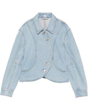 Cult Gaia Curved-Panel Jacket - Blue