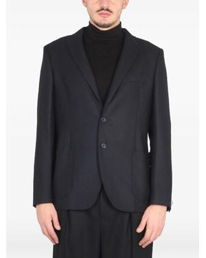 Tonello Single-Breasted Blazer - Black