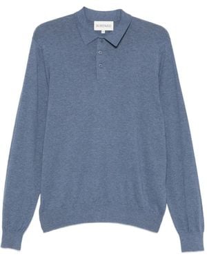 Bompard Long-Sleeve Polo Shirt - Blue