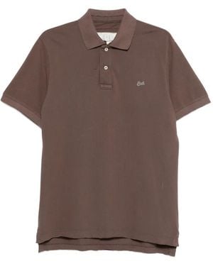 ERL Raw-Hem Polo Shirt - Brown