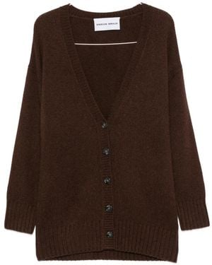 EMERSON RENALDI Gerippter Cardigan Mit V-Ausschnitt - Braun